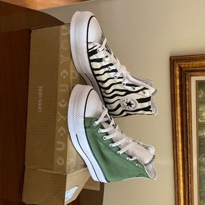 Brand new, never worn custom converse. Size 11 woman’s